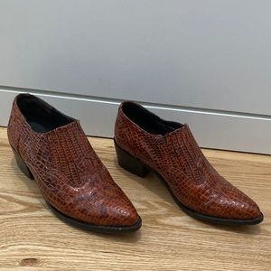 Dingo 5.5 leather cowboy boot slides